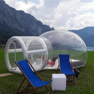 Bubble Tent Dome House 3/4/5 M Diameter Inflatable Transparent Bubble Balloon House, Transparent Dome Balloon Garden Tent with Hair Dryer, Suitable for Commercial,A,13FT