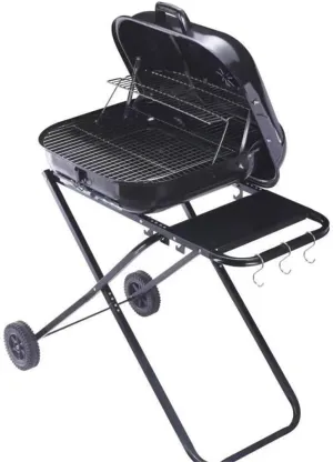 Buffet Barbecue Stand 18.5 "Hamburr Outdoor Patio BBQ Grill Portable Folding Grill