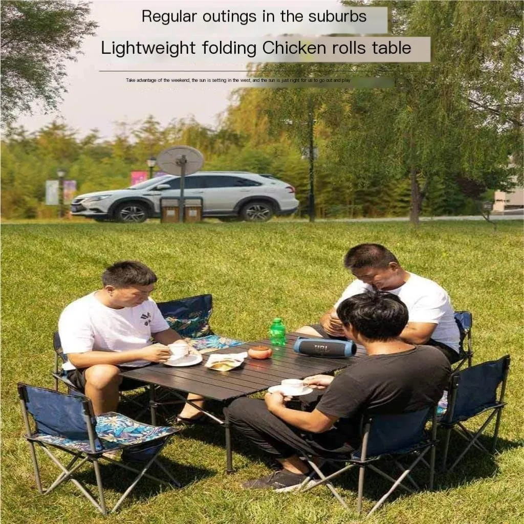 Camp Stool Camping Folding Moon Chair Chair Outdoor Portable High Back Chair Home Dining Table Night Market Stall Camping Stool(Green)