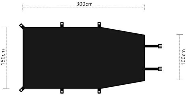 Camper Shade Awning Canopy with Complete Kits for Nissan NV200/NV300/NV400/Townstar/X-Trail/200SX/Interstar, Waterproof UV Protection, Easy Set Up, Ultra-Durable Camping Tent