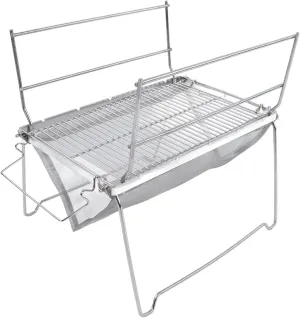 Camping BBQ Camp Grill Stainless Steel Barbecue Grill Portable Foldable Grill for Cooking Camping Hiking Picnic
