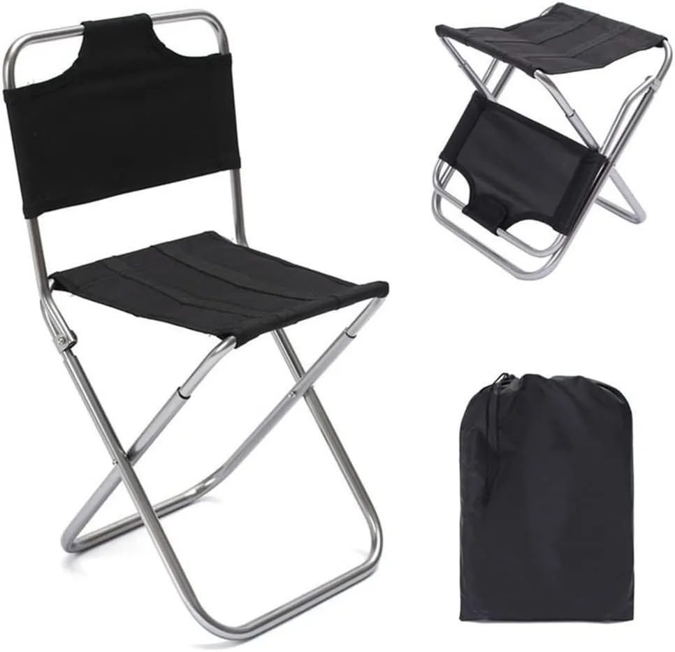 Camping Chairs Camping Chair Ultralight Outdoor Folding Chair Portable Backrest Fishing Stool Aluminum Art Sketching Bench Chair Portable Folding Chair