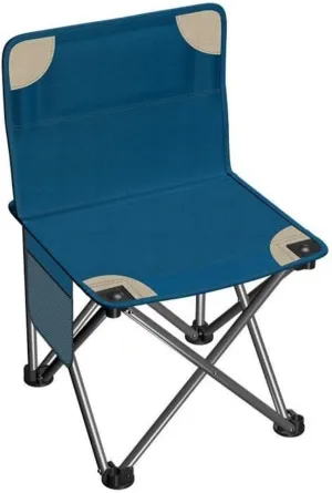 Camping Chairs Outdoor Folding Backrest Chair Portable Fishing Chair with Side Pocket Lightweight Leisure Chairs Padded Deck Chair Portable Folding Chair (Color : C)