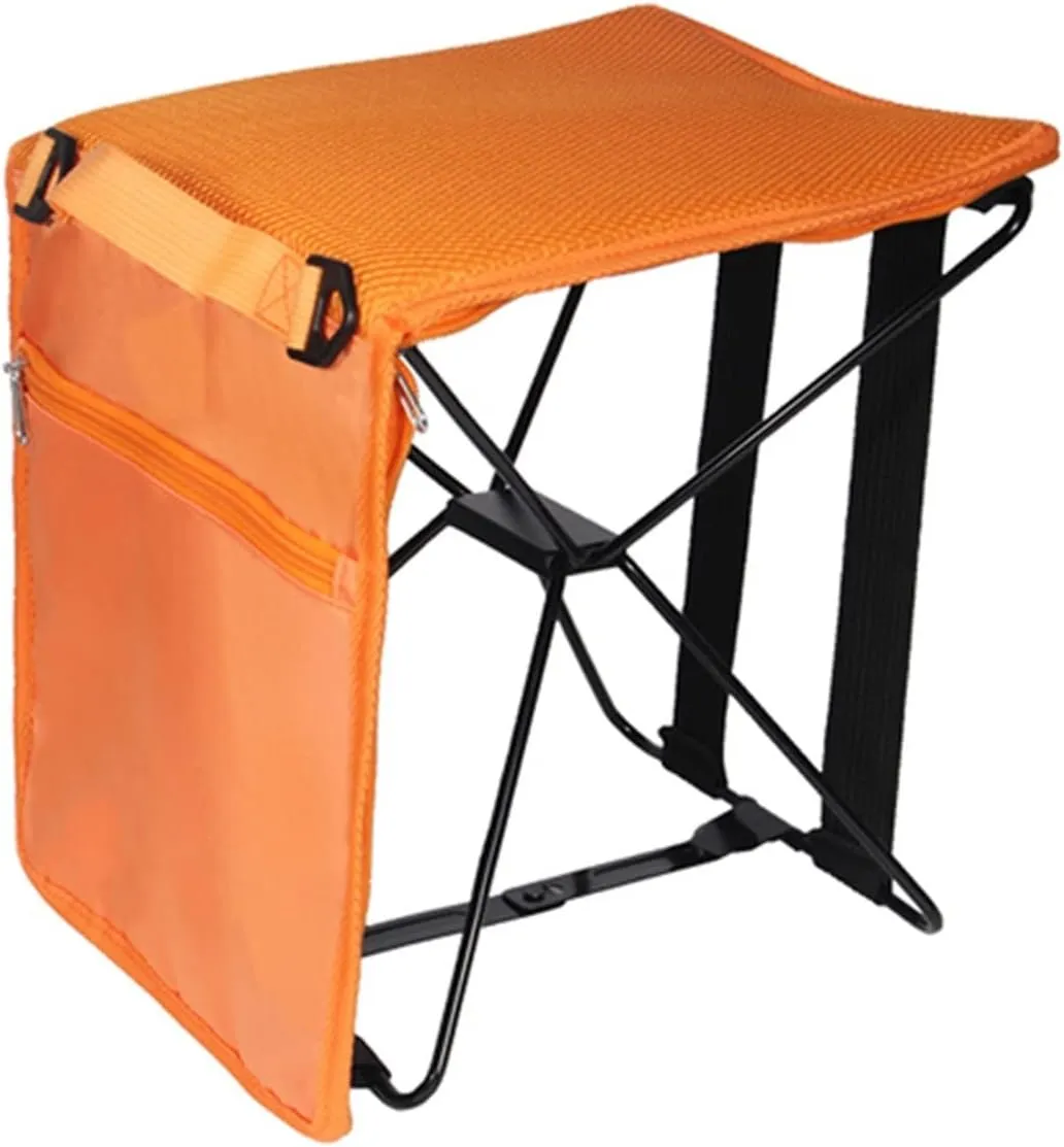 Camping Chairs,Portable Foldable Camping Chair Bag Folding Hiking Outdoor Bag for Trekking Picnic Beach Seat Fishing Tools Chair/White-Space Element 3/Talla