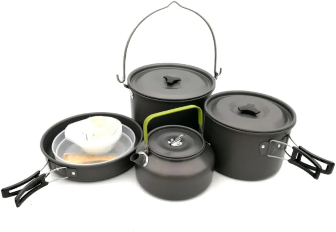 Camping Cookware, Outdoor Camp Camping Cooking Cooking Pot Portable Pot Pot Wild Picnic Picnic Portable Stove