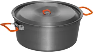 Camping Cookware Set Lightweight and Portable Aluminum Alloy Large-Capacity Courtyard Hot Pot for Trekking Hiking Picnic Pots & Pans