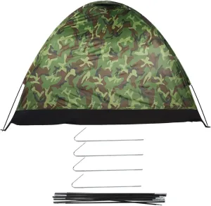 Camping Dome Tent, Polyester Lightweight Outdoor Tent Camping Tent Suitable for 3 to 4 People for Camping Hiking Outdoor Activities