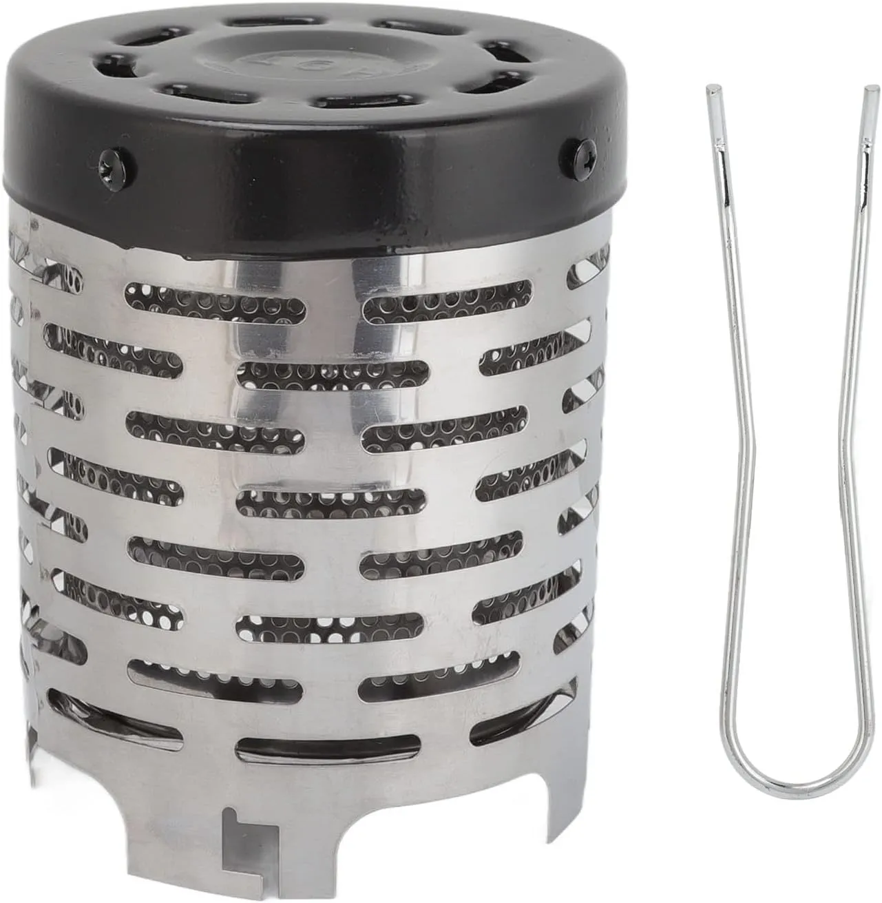Camping Heating Stove Cover, Practical and Reliable Stainless Steel Camping Stove Cover for Outdoor