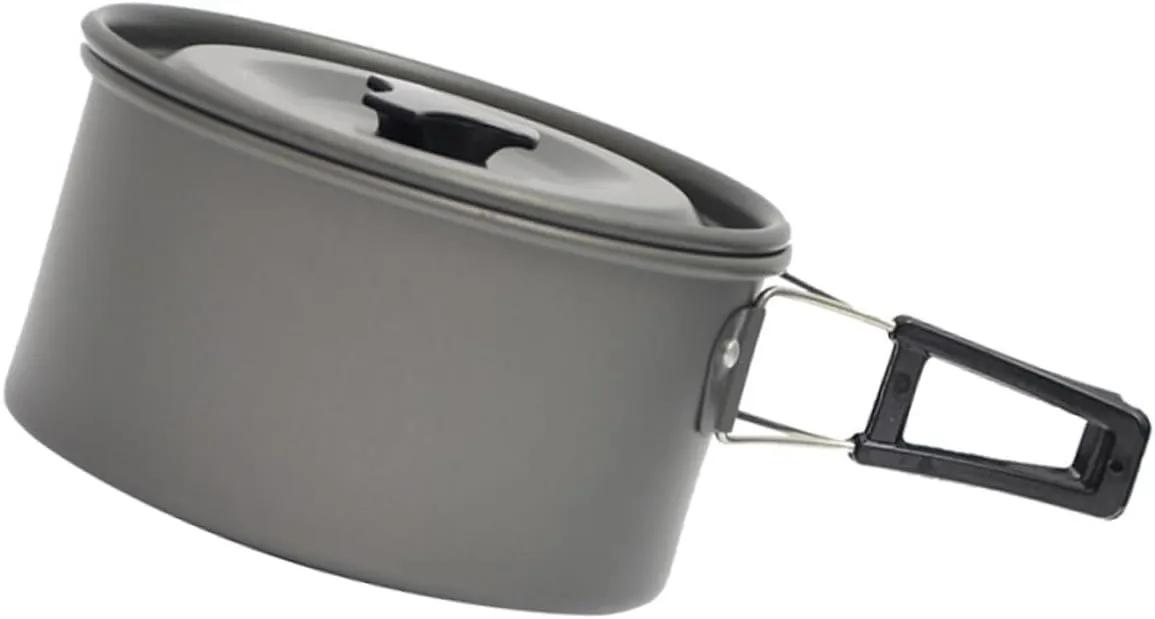 Camping Kitchenware Set Outdoor Cookware Portable Picnic Pot Non-Stick Cooking Pot Camping Cookware Stove