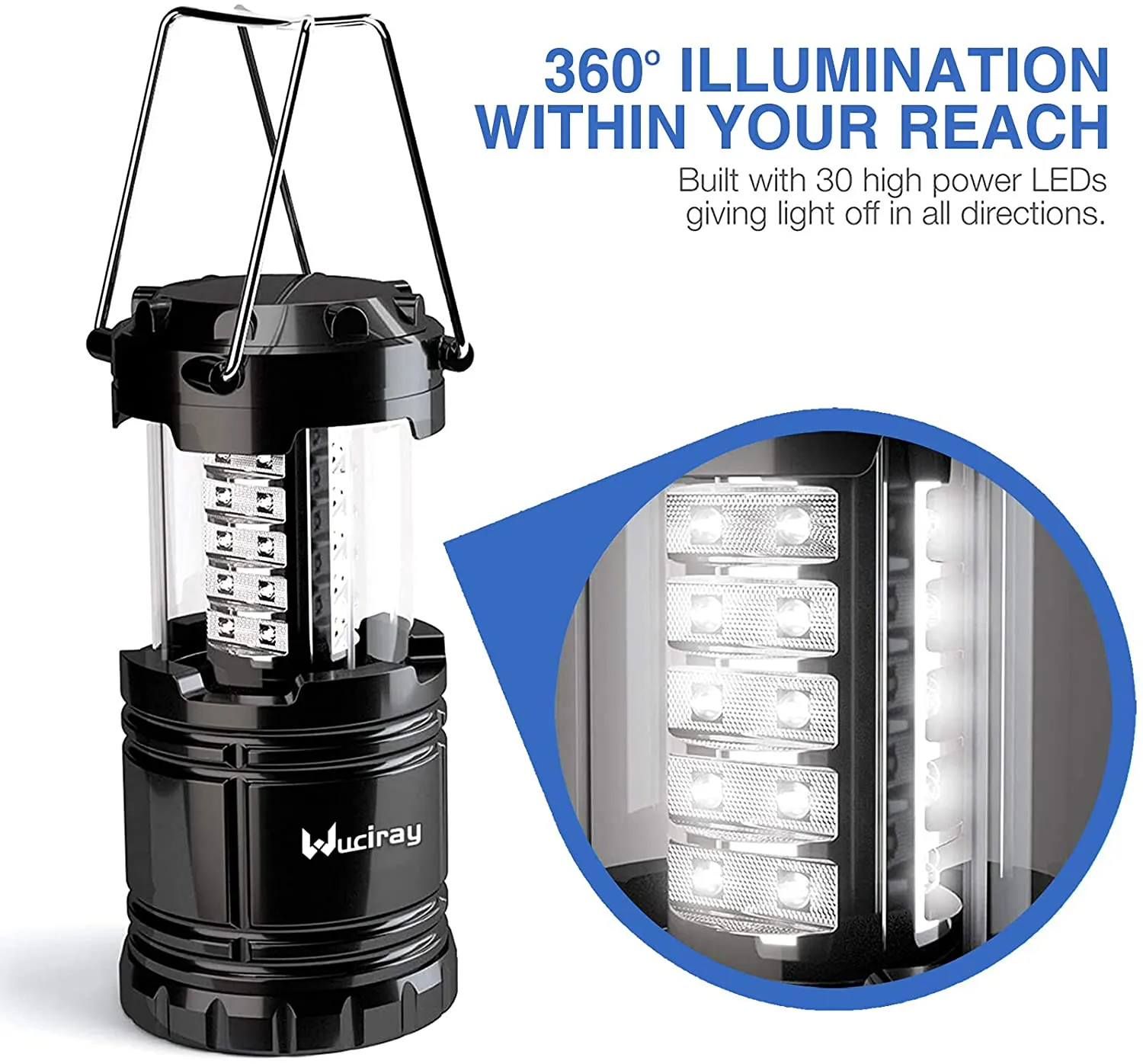Camping Lantern 4 Pack, Battery Powered LED Camping Lights & Lanterns