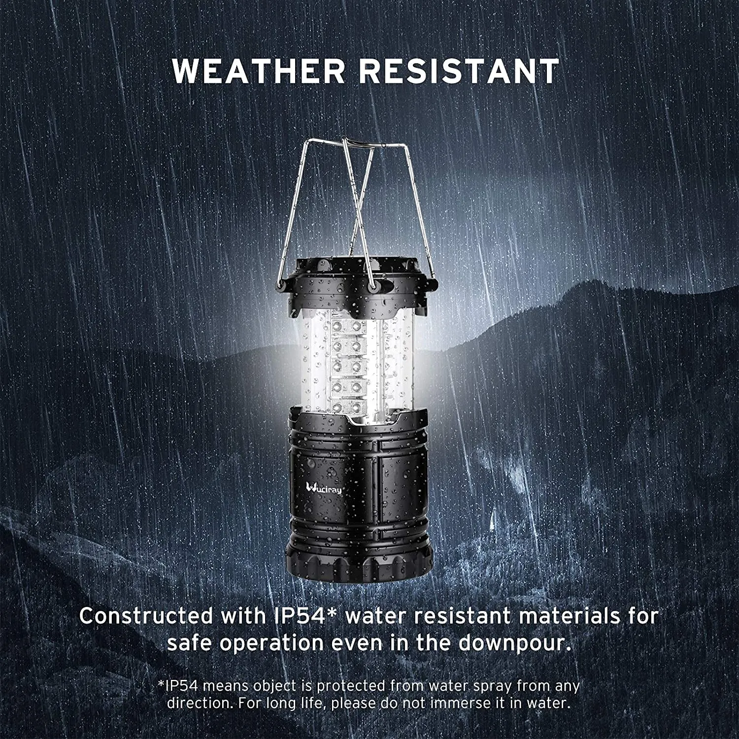 Camping Lantern 4 Pack, Battery Powered LED Camping Lights & Lanterns