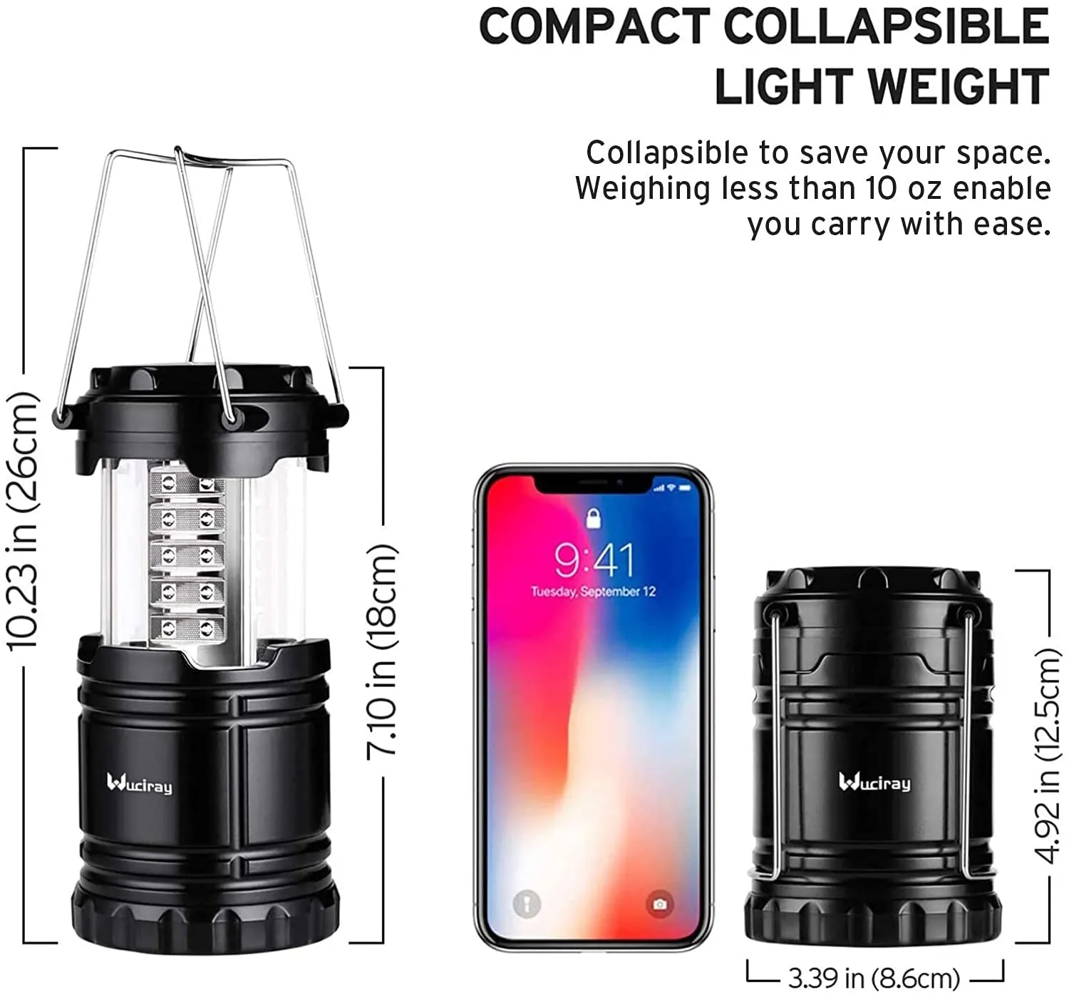 Camping Lantern 4 Pack, Battery Powered LED Camping Lights & Lanterns