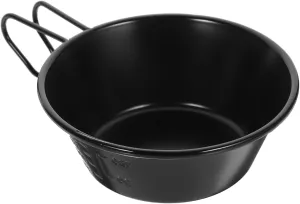 Camping Mug Lightweight Collapsible Camping Bowls Hay Camper Cup Stainless Steel Soup Bowl Handle for Outdoor Activities