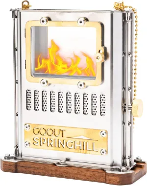 Camping Oil Lamp Portable Stove Hanging Kerosene Lantern for Outdoor Lighting Warming Silver