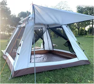 Camping Pod 4 People Three Seconds to Open, Family Camping Tent Light and Stable Ramble Tent for Family Camping,Hiking Party