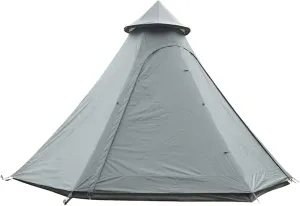 Camping Pyramid Teepee Tent Adult Tipi Tent Double Layers Indian Tent Yurt Tent Tower Post Bell Tent for Outdoor Family Trip