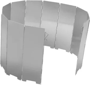 Camping Supplies Stove Windscreen for Outdoor 12 Plates Aluminum Alloy Folding Wind Guard Picnic BBQ
