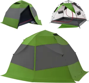 Camping Tent 2 Person, Waterproof & Blackout Double Layer Pop Up Outdoor Tent for Park, Picnic, Travel, Portable and Easy Setup