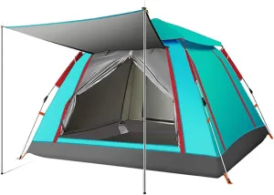 Camping Tent Rainproof Multifunction Folding Automatic Outdoor Thick Family Tents 5-8 Person (M?rkgr?n 3/4 Person)