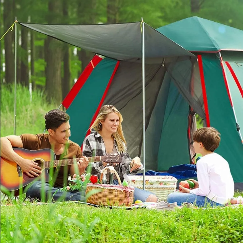 Camping Tent Rainproof Multifunction Folding Automatic Outdoor Thick Family Tents 5-8 Person (M?rkgr?n 3/4 Person)