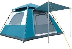 Camping Tent Thicken 3-4 People, Rainproof and Sunproof Automatic Quick Open Instant Pop-Up Tents for Outdoor Hiking Travel Beach