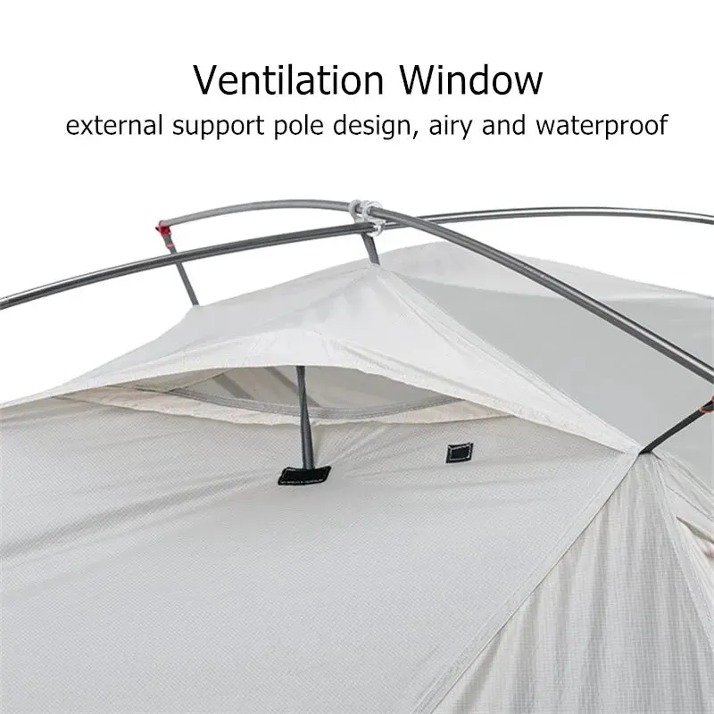 Camping Tent - Ultralight Waterproof Shelter for 1-2 Persons, Ideal for Travel, Hiking, and Beach Adventures