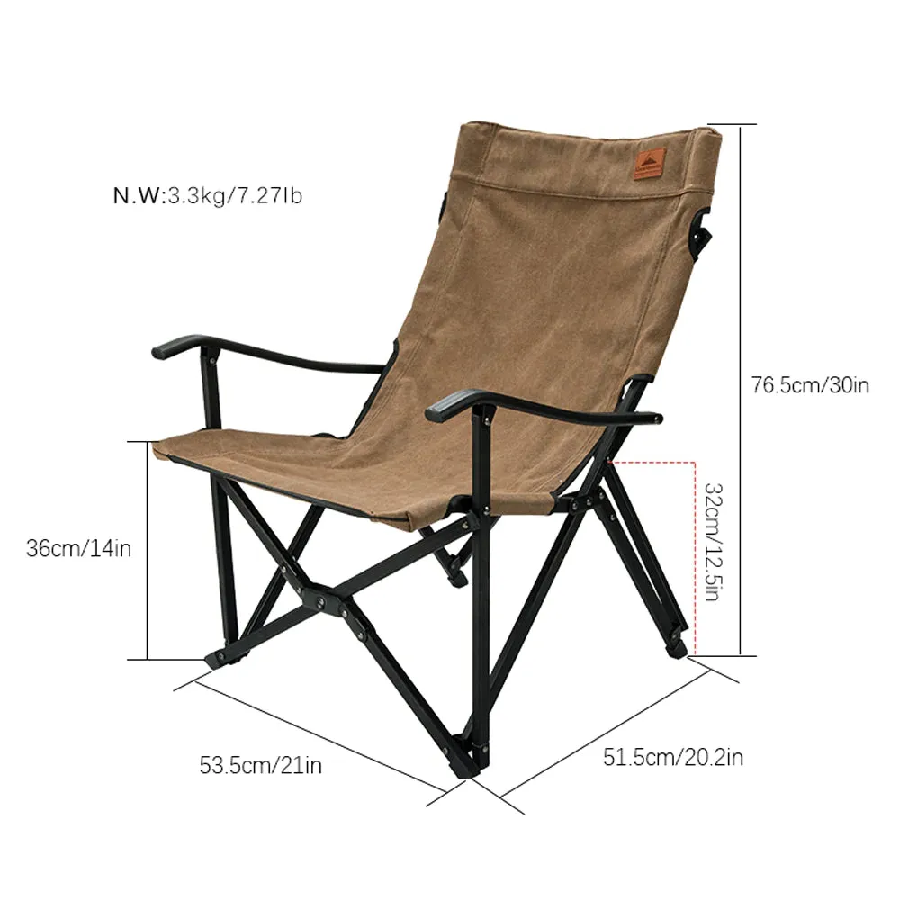 Campingmoon Foldable Camping Chair - Dessert Wolf