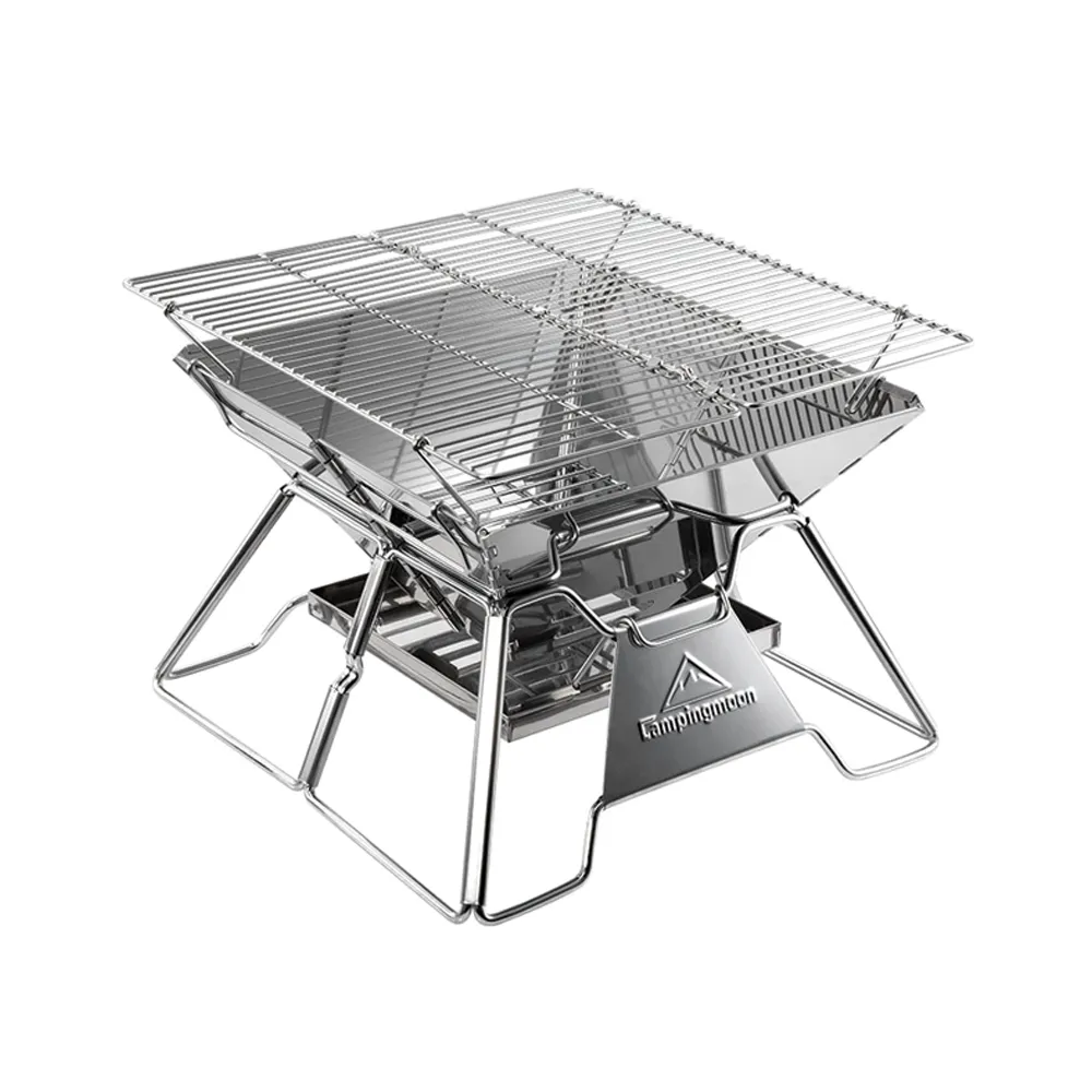 Campingmoon Portable Foldable BBQ Grill
