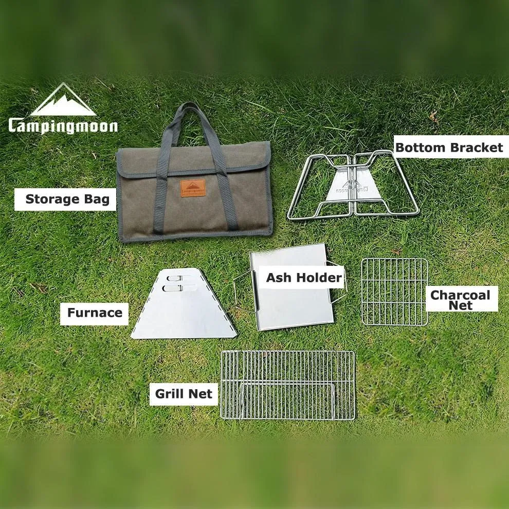 Campingmoon Portable Foldable BBQ Grill