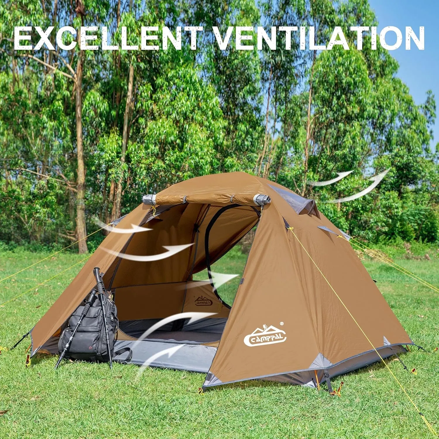 Camppal 2-3 Person Waterproof Tent for Hiking/Camping