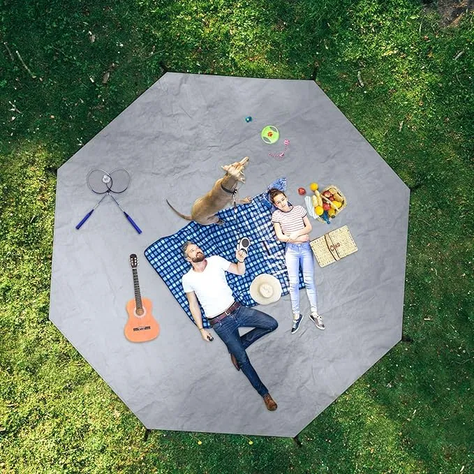CAMPROS CP Tent Footprint, 13 x 13 Ft Waterproof Camping Tarp, Heavy Duty Tent Floor Accessories, Ultralight Ground Sheet Mat for Camping, Hiking, Backpacking, Hammock