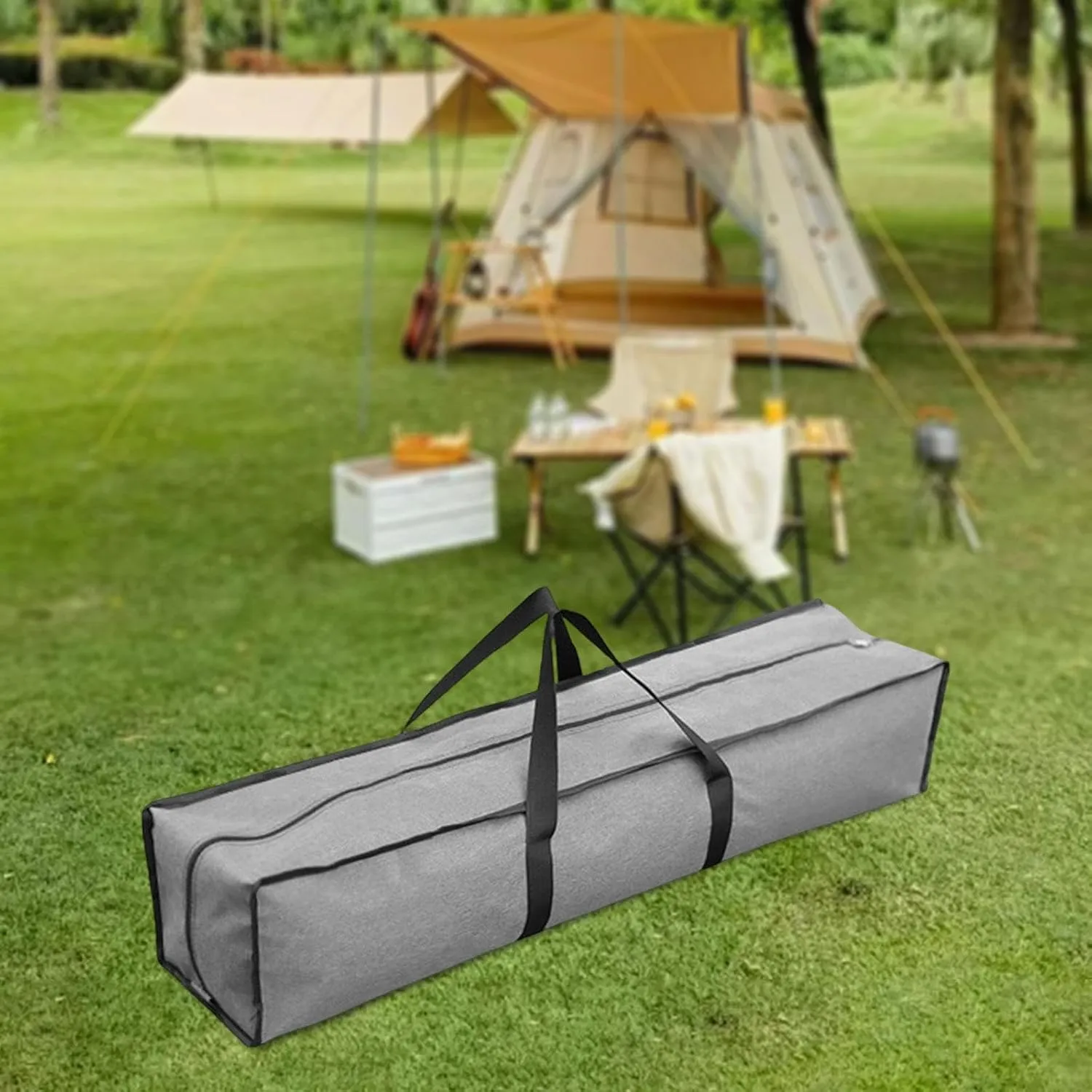 Canopy Pole Bag Duffle Bag Organizer Foldable Heavy Duty Zipper Tripod Carrier Tent Storage Pouch for Umbrella Outdoor Sports, 100cm Length