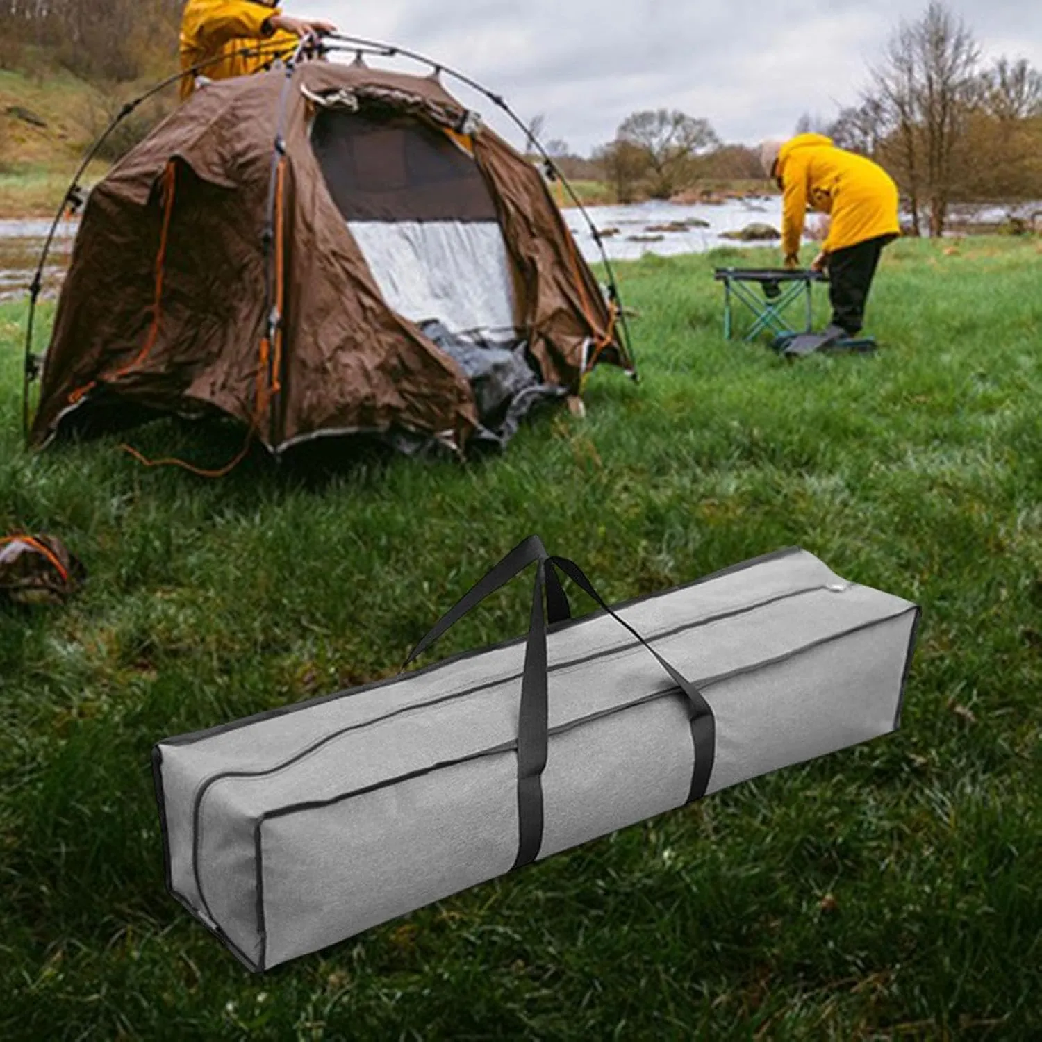 Canopy Pole Bag Duffle Bag Organizer Foldable Heavy Duty Zipper Tripod Carrier Tent Storage Pouch for Umbrella Outdoor Sports, 100cm Length