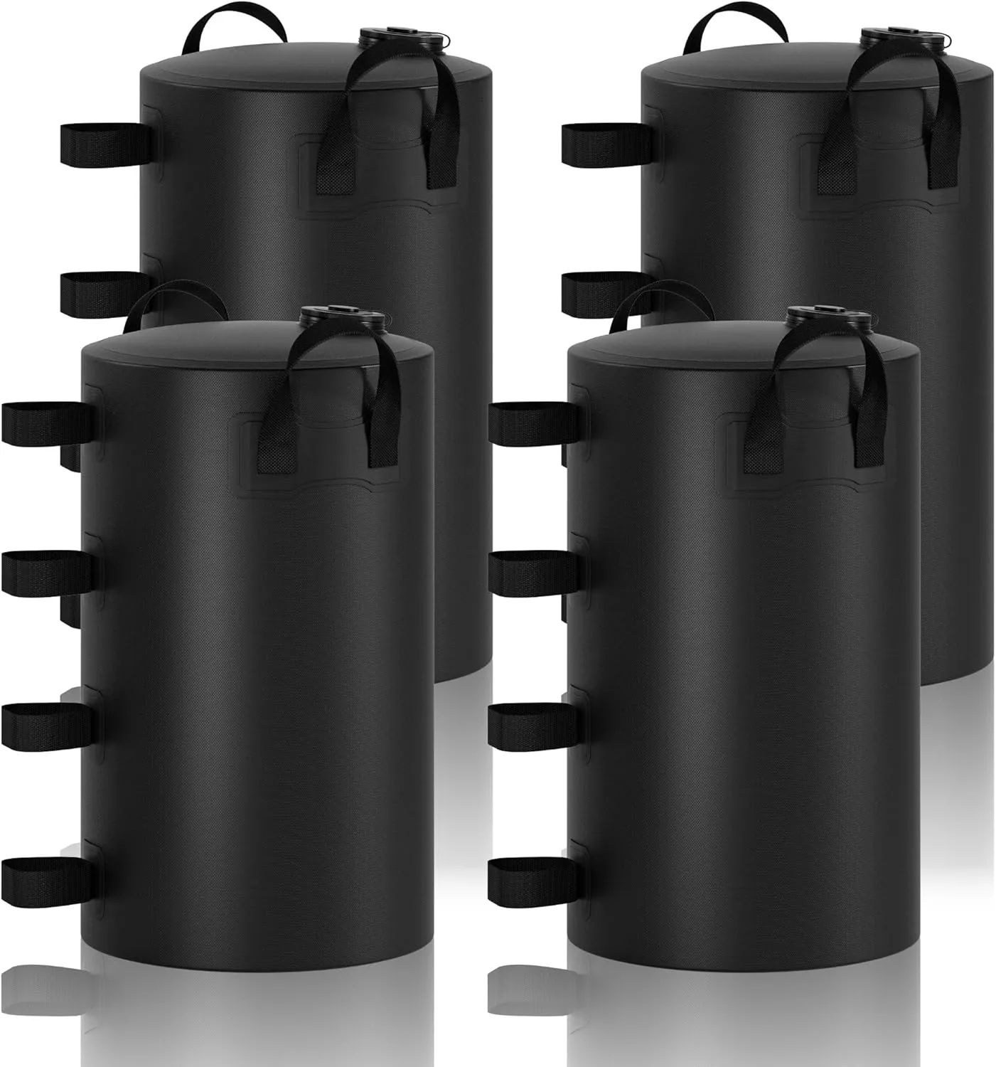 Canopy Water Weights Bag, 220 lb Canopy 4 Leg Weights Bag, Portable 25L Water Bag Windproof Fixed Water Tent Weights, for Outdoor Pop Up Tent, Canopies, Gazebo, Shelter, 4 Pack (25L Black)