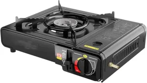 Cassette Furnace, 2.9kw Outdoor Gas Stove Household Cassette Furnace, Portable Windproof Hot Pot Wild Barbecue Stove for Hiking, Fishing