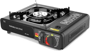 Cassette Stove, Cassette Stove Portable Gases Butanes Stove 2.9KW with Piezo Ignition for Outdoor Cooking Camping Pincnic Backpacking Hiking Barbecue