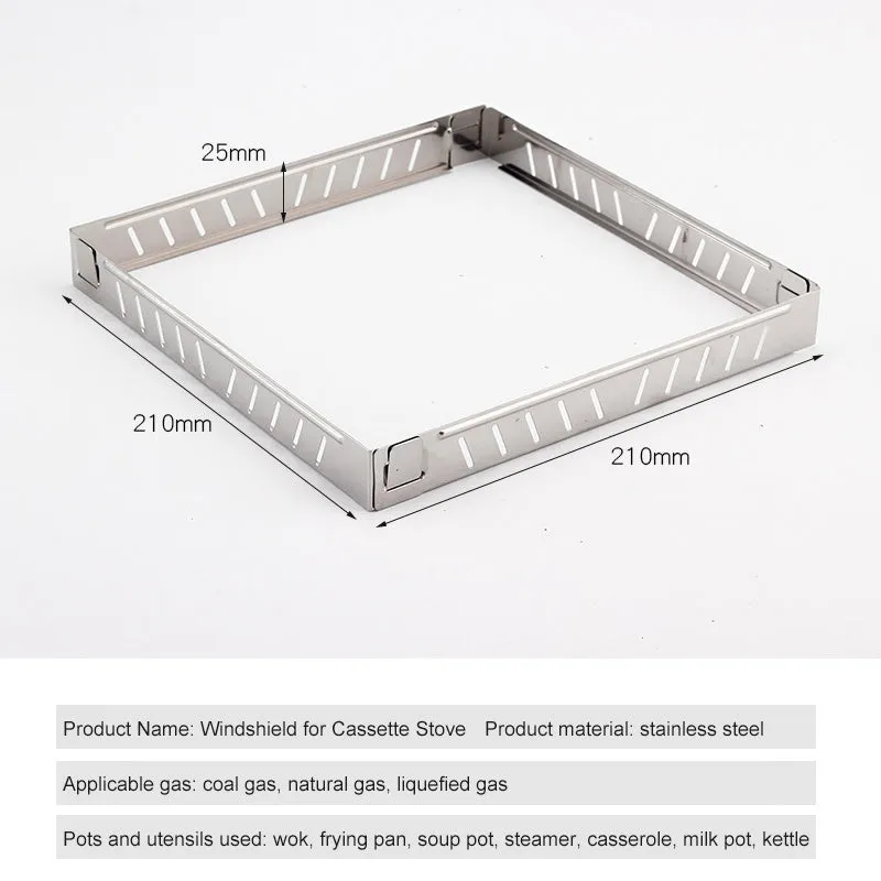 Cassette Stove Windproof Ring For Picnic Gas Burner Windproof Cover