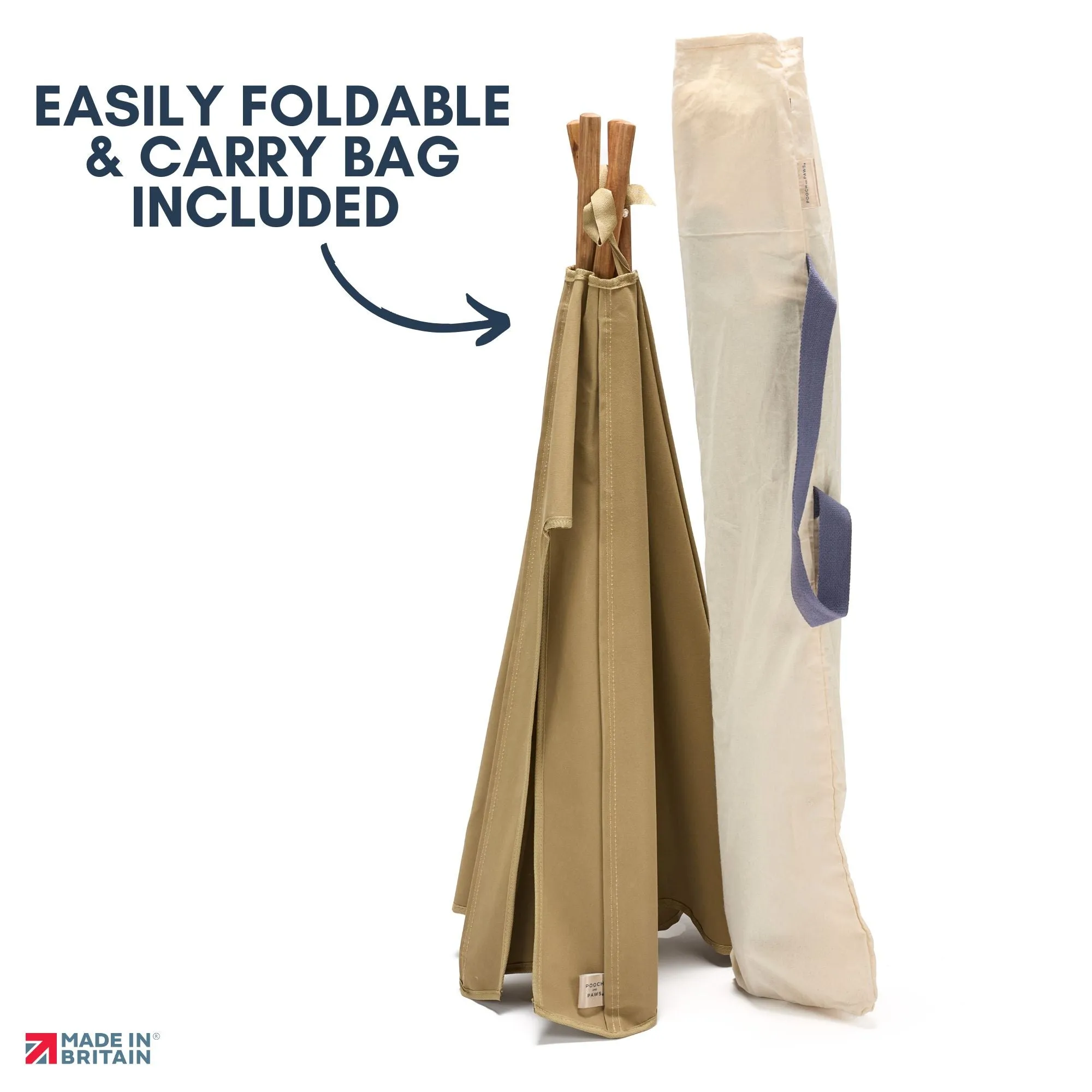 Cat Tent - Indoor/Outdoor Cat Teepee Tent - Strong, Waterproof Canvas