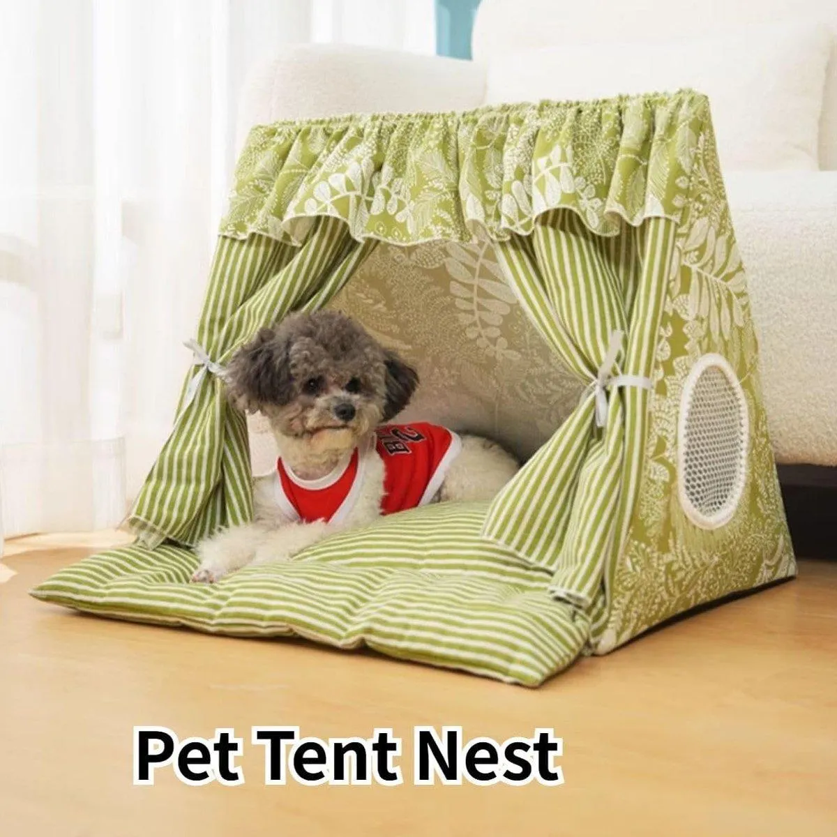 Cat Tent Pet Kennel Dog House Bed Removable Washable Foldable Comfortable Design