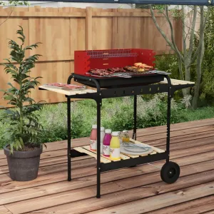 Charcoal BBQ with Adjustable 5-Position Grill Grate