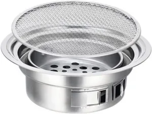 Charcoal Grills Hot BBQ Grill Portable Household Korean Round Carbon Barbecue Camping Stove for Outdoor Indoor