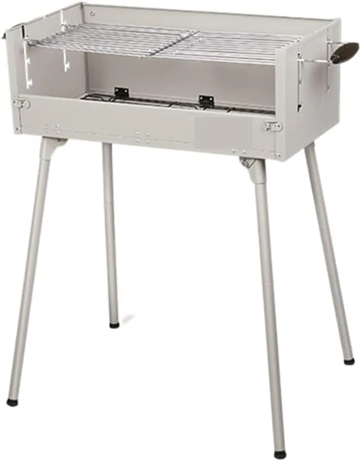 Charcoal Grills Outdoor Smokeless Folding Barbecue Grill Portable Front Mounted Camping Oven