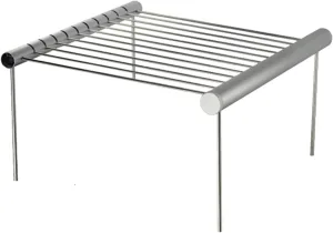 Charcoal Grills Picnic Barbecue Oven Rack Outdoor Travel Camping Portable BBQ Grill Stainless Steel Simple Tube Detachable Stent