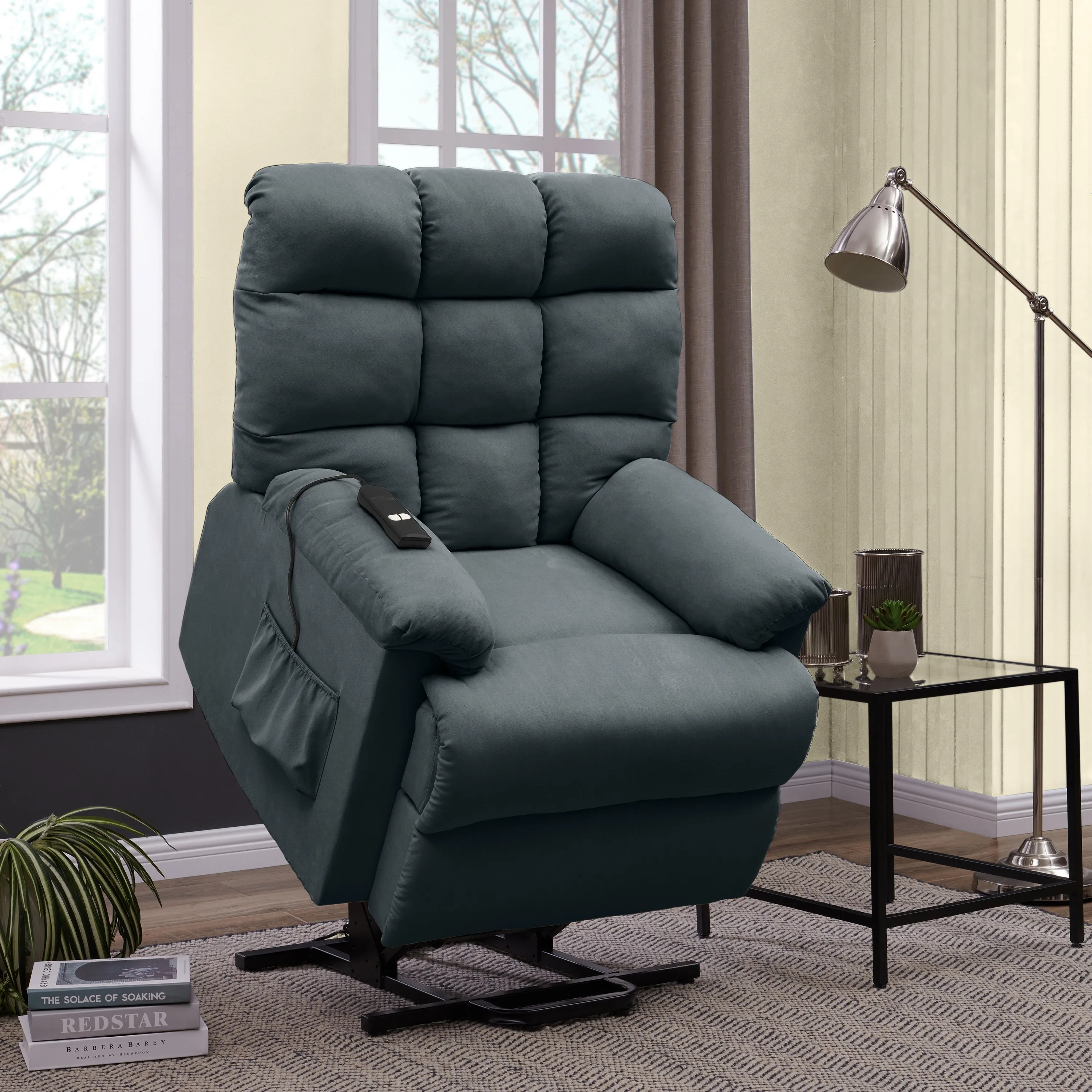 Cheraw Biscuit-Tufted Power Recline and Lift Chair