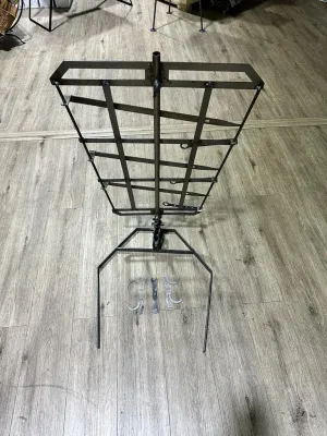 CHOLYS Grills - TROMEN Grilling Stake Asador Prensa Cruz Estaca, Gray (CRUZ01)