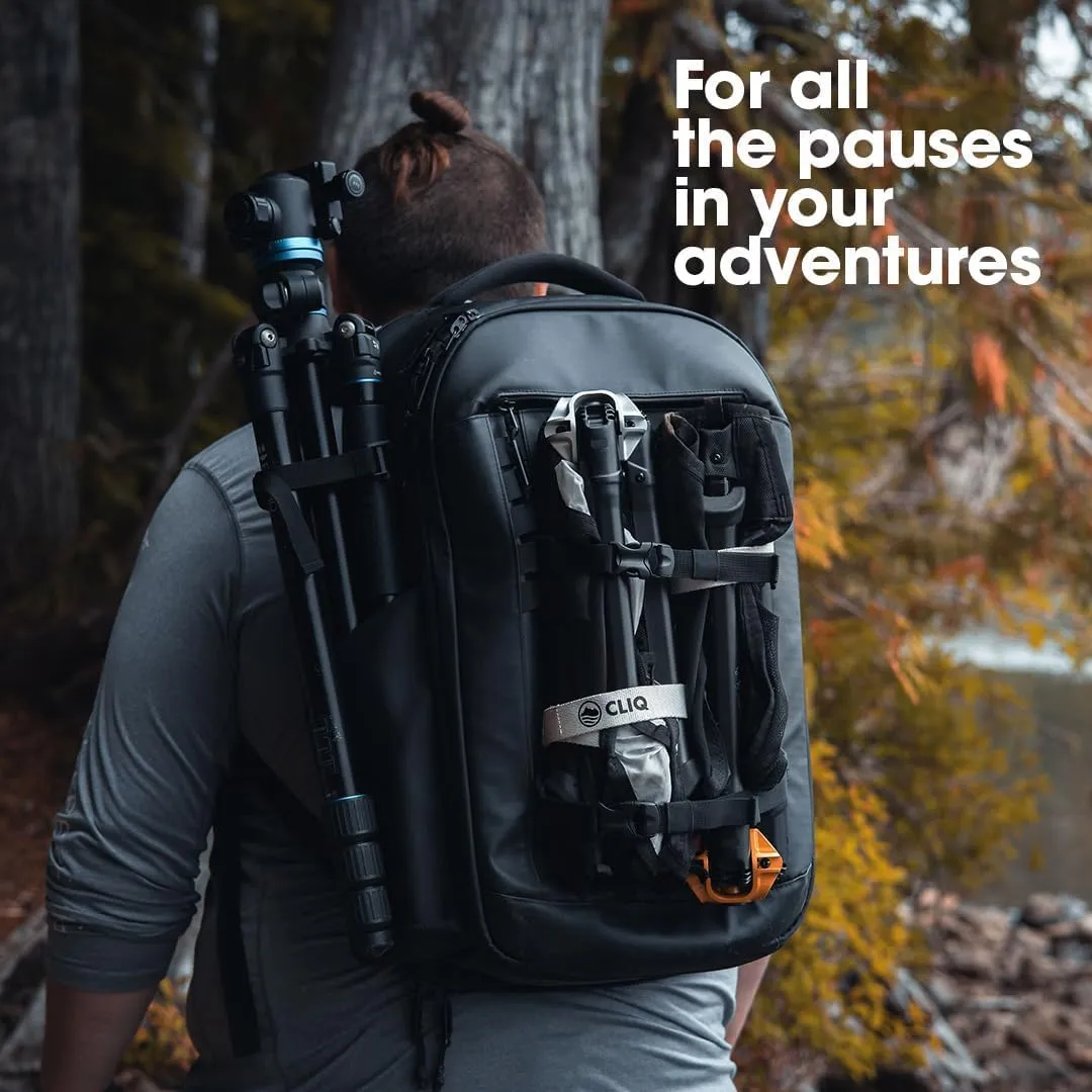 CLIQ Portable Chair Version 1.0 - Lightweight Folding Chair for Camping - Supports 300 Lbs - Perfect for Outdoor Graphite