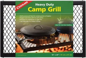 Coghlan's Heavy Duty Camp Grill - Charcoal - Outdoor - Portable, Rust Resistant
