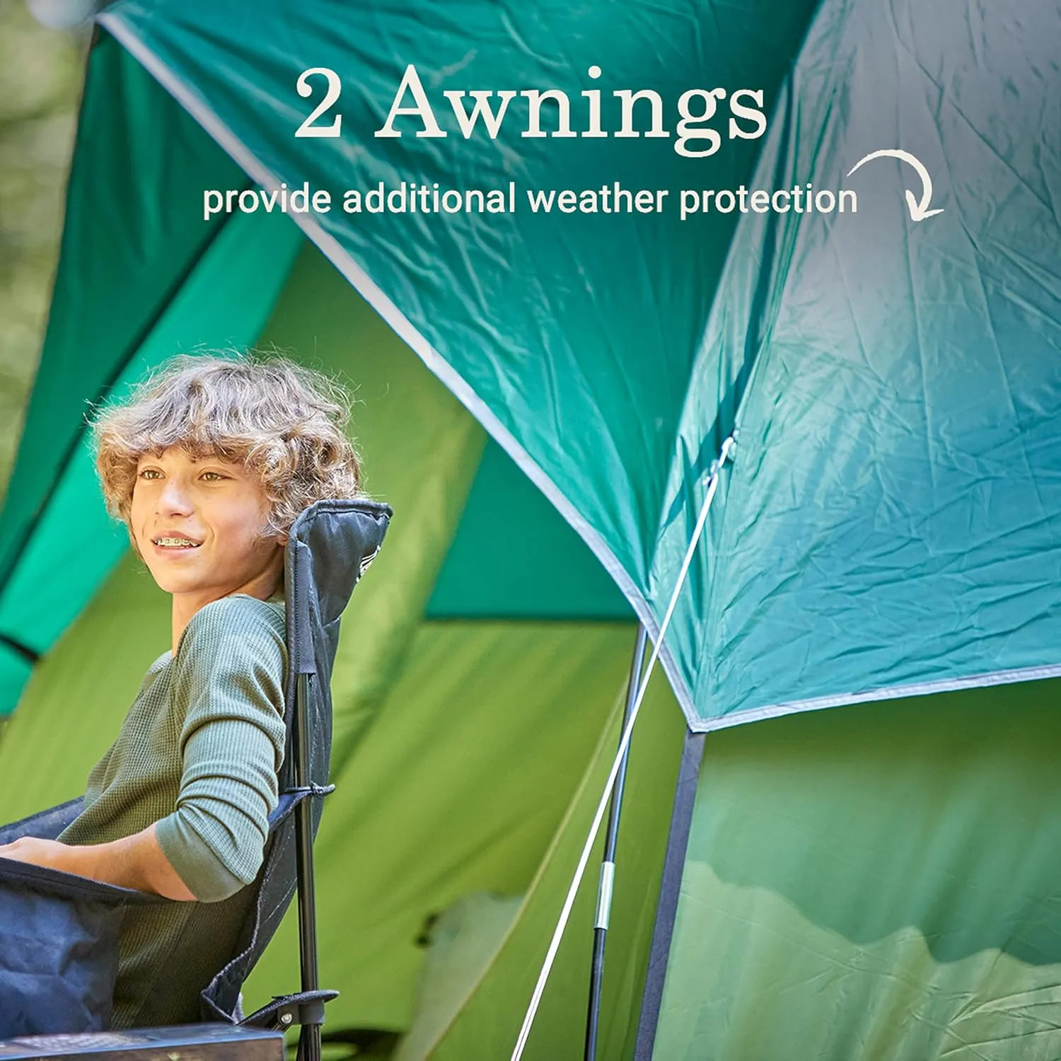 Coleman Sundome 6-Person Tent with Rainfly, Weatherproof Tent Sets Up in 10 Mins
