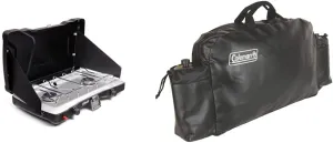 Coleman Triton —2 Burner Propane Gas Camping Stove & Stove Carry Case, Black, 28" x 16" x 4"