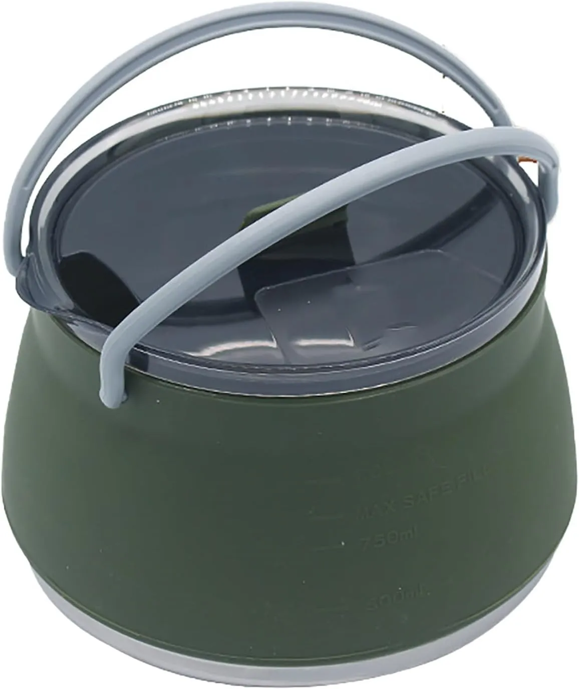 Collapsible Camping Cookware, Camping Pot, Foldable Compact Hiking Camping Pots and Pans Set for Outdoor Hiking